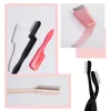 Verktyg 1 PCS Black Foldble Eyelash Brush Comb Beauty Makeup Lash Separator Rostfritt stål Eyelash Curler Mascara Curl Cosmetic Tool