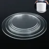 Moulds 7 Size Round Acrylic Cake Disks 2mm Clear Extruded Circle Acrylic Baking Tray Stand DIY Reusable Cake Topper Decoration Tool