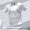 T-shirts T-shirts voor heren Nieuwe Sport Running T-shirt Heren Snel drogen en ademende Round Neck Activity T-Shirt Heren Outdoor Oefening T-shirt J240426