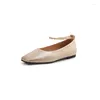 Casual Shoes Spring/Summer Women Square Toe Low Heels Artificial Leather For French MARY JANES Zapatos De Mujer