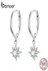 Orecchini a pennaglie con fascino autentico 925 Sterling Silver Bright Stars Orenings for Women Fashion Jewelry SCE759 2105129645760