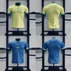 Fotbollströjor Mens Tracksuits 2425 brasilianska landslagströjor Hem och bort nummer 10 Neymar -fanversion Player Version Short Sleeved Football Jersey Team Kit