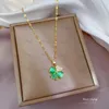 Clover Necklace Plant Designer Pendant Halsband Diamond Halsband Fyra-blad halsband Is Out Fashion Jewelry Moissanite Halsband Kvinnlig gåva S99 Sterling Silver