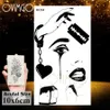 Tattoo Transfer Sexy Dance Girl Women Adult Temporary Tattoos Sticker Body Art Shoulder Tatoo Paper Disposable Water Transfer Fake Tattoo Paste 240426