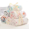 Coperte estate in cotone in cotone baby swaddles cartone animato nato 2layers da bagno asciugamano passeggino per bambini per ragazzi