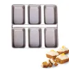 Moulds 6 Cavity Linked Pan/Carbon Steel Non Stick Tins Small Banana Loafs Baking Square 721