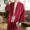 Ethnische Kleidung plus Größe 5xl Baumwollwäsche japanische Kimono -Strickjacke Retro traditionelle männliche yukata haori lässig losen Sommermanteljacke Top