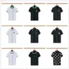 デザイナーNew Mens Polo Black and White Brand Embroidery Letter