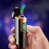 Kreatywny Przełącznik indukcji podczerwieni podwójny łuk lżejszy ładowanie USB elektryczne zapalnice papierosy