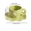 Mugs Nordic Ins Irregular Hand-painted Coffee Living Room Dining Table Afternoon Tea Ceramic Breakfast Cups Crafts Birthday Gift