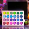 Shadow De'Lanci 24 Color Green Eye Shadow Palette Blue Rose Eyeshadow Pigmenterad vattentät smink Pall Matt Matt Shimmer Glitter Beauty