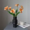 Декоративные цветы 10 шт -пен тюльпаны Real Touch Artificial Home Decor Fake Wedding Bouquet Party Decore Display
