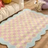 Tapis vikama fraîches fleurs en forme imitation cachemire tapis fille coeur coeur lit chambre à coucher couverture de la maison