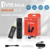 TV98 Ultra HD TV Stick Android 12.1 4K Smart TV Box 2.4G 5G WiFi H.265 Network Media Player Set Top Box Box