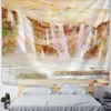 Tapisserier Elegant Ink Landscape Wall Tapestry Kinesisk forntida stil Illustration Vägg Hängande Tapestry Heminredning TABLE TAPE TAPESTRY