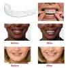 2024 Perfect Fit Whitening Whitening Fake dents Cover Snap sur le silicone Smilon AVENEER D dents Upper Beauty Tool Cosmetic Dents Livraison gratuite pour le blanchiment des dents