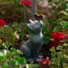 Decorações de jardim Mini resina Kitten escultura arte exclusiva peças decorativas pisos ornamentos decoração de casa para pátios