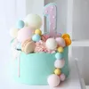 Forniture per feste 10 pezzi da 10 pezzi colorate palline torta topper palla picks nozze decorazione di buon compleanno baby shower