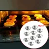Formar 10st Egg Tart Aluminium Cupcake Cookie Flower Mold Mold Tin Baking Pan