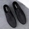 Casual Shoes Summer For Men Microfiber Leather Lightweight Flats Moccasins Plus Size 38-47 Mjuka skor