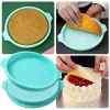 Formen runde Silikonschicht Kuchenform Silikon Schokolade Mousse Kuchenform Schicht Kuchen Runde Form DIY Dessert Kuchen Backwerkzeuge