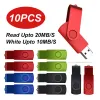 Azionamenti da 10 pcs/lotto Drive per unità flash USB 1 GB 2 GB 4GB 8GB 16 GB Pendrive 32GB 64 GB 128GB Disk flash Stick USB per Android Micro/PC