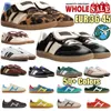 Scarpe vegane Scarpe vegane Originali Casual Shoes Casual Leopard Velvet Pink Black White Gum Wales Bonner Mens Womens Sneakers per esterni sportivi Solde Sale Sale Dimensioni 36-45