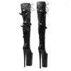 Boots Fashion PU Upper Sexy Exotic Pole Dancing Shoes 26cm/10inches High Heel Platform Dames Modern Over-the-Knee 023