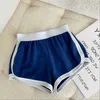 Cortos de verano pantalones cortos de verano para mujeres chic deportivo acogedor acogedor salida caliente adolescente altura pantalón de piscina delgada y2k colegialas d240426