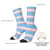 Chaussettes masculines Flag transgenre LGBT Pride Harajuku Super Soft Stockings All Season Long Accessoires pour l'homme Birdal Birthday