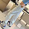 Mäns jeansdesigner Rätt version av LVJIA 24 Spring/Summer Tyler Co Märke Macaron broderad Jacquard denim Set JJ samma stilrock xswa