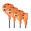 Products PGM Golf Club Head Cover 4 Pcs/set 1/3/5/UT Full Set of Wood Poles Waterproof Highelastic Material Easy To Use Save Space GT025