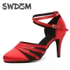 Stivali swdzm New Arrival Women's Ballroom Party Dance Modern Dance Waltz Tango Latin Dancing Hight Heels Innoor Shoesa Shorsa Shorsa