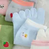 Women Socks 5 Figer Candy Color Cotton Five Finger Toe Breathable Soft Sock Girls Streetwear Split