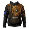 Sweatshirts Erkek Hoodies Sweatshirts 3D Baskılı Chuk Durum Arması Polinezya Dövmesi Lapu Sun Tribal Hoodie Erkek Moda Hoodie Zipper 240425