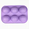 Molds 1 stcs 3D Ball Round Half bol siliconen vormen voor doe -het -zelf bakpudding mousse chocolade cake mold keuken accessoires gereedschap