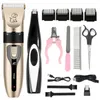 Trimmer de cheveux Cat et chien Barber Barber Kit de beauté rechargeable Razor Set Animal Machine Low Noise Q240427