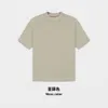 Moda Ess Designer 305G Pure Cotton T-shirt 2023 Spring/Summer Solid Solid Short Sleved Street Oversize Men Mens