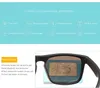 Hooldw Square Dzieci Okulary Silikonu Elastyczne bezpieczeństwo Dzieci Polaryzowane okulary słońca Dziewczyna okulary Uv400 Baby Shades Okulowanie 240416