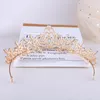 Clips de cheveux baroque Luxury Bridal Crown multi-couleurs Rigiane de mariage Tiara Metal for Party Bijoux Accessoires de haute qualité