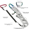 Fishing Tool Kit Aluminum Fishing Pliers Fishing Scissor Hook Remover Split Ring Fly Fishing Gear Fishing Gift Fish Lip Gripper 240415