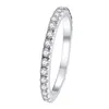 Original hot selling XiaoVan Diamond Ring Simulation Full Circle Row Pure Silver Jewelry Platinum Plated Secondary Couple Men and Womens With logo