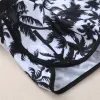 Set sexy dames crop tops hoge taille shorts bloemen bikini set strand badmode zwempak