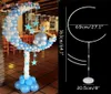 1set diy moon ballon holder ballons stand colonne balons arc cadre kid anniversaire fête baby shower mariage de décoration de décoration y08293526