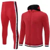 Giacche inverno maschi da pallacanestro da pallacanestro set sopravvissuto kit sportivi di calcio bottoni con cappuccio con cappuccio futbol pantaloni da allenamento