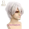 Silver Soul Cosplay Sakata Time Wig Halloween Short Mens Grey Synthetic