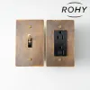 Plugs Retro Brass Panel American Standard Ul Certification 1gang 2gang Antique Brass Knurled Toggle Switch 15a Gfci Usb Socket 110v