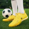 Dansschoenen voetbal mannen hard court voetbal laarzen buitenlip niet-slip multicolor training match g sneakers mannelijke veld turf futsal trainers