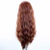 Sentetik peruklar Aimeya Dantel Ön Peruk Kadınlar Doğal Uzun Kahverengi Pre Sicked Rol Oynamış Q240427