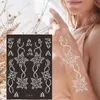 Tatuaż transfer wielokrotnego użytku Tymczasowy henna tatuaż rękaw ramię MEHNDI ROTENCILS Designs Malowanie Szablon DIY Tatuaż dostawy 240426